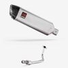 Lextek Matt Stainless Steel VP1 300mm Exhaust System for Lexmoto Echo 50 (17-24)