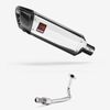 Lextek Polished Stainless Steel SP4 300mm Exhaust System for Lexmoto Echo 50 (17-24)