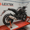 Lextek Matt Stainless Steel OP1 350mm Exhaust System for Lexmoto RSS 125 (22-24)