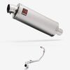 Lextek Matt Stainless Steel OP1 350mm Exhaust System for Lexmoto RSS 125 (22-24)