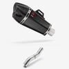 Lextek Carbon Fibre XP13C 210mm Exhaust with Link Pipe for Honda CBR500R (22-24)