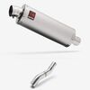 Lextek Stainless Steel OP1 Exhaust 350mm for Honda CBR500R (22-24) with Link Pipe