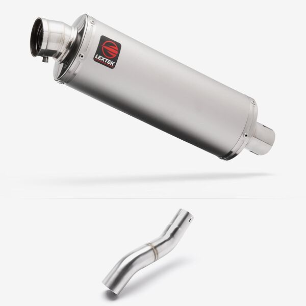 Lextek Stainless Steel OP1 Exhaust 350mm for Honda CBR500R (22-24) with Link Pipe