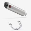 Lextek Brushed Stainless Steel RP1 400mm Exhaust System for Yamaha  YZF-R7 (21-24) Pillion Mount