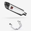 Lextek Polished Stainless Steel SP4 300mm Exhaust System for Yamaha  YZF-R7 (21-24) Pillion Mount