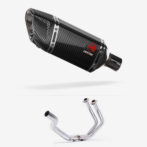 Lextek Stainless Steel SP11C Full Exhaust System for Yamaha  YZF-R7 (21-24) Pillion Mount