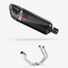 Lextek Carbon Fibre SP9C 300mm Exhaust System for Yamaha  YZF-R7 (21-24) Pillion Mount