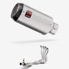 Lextek Matt Stainless Steel CP1 150mm Exhaust System for Suzuki GSX-S 1000/GT/KATANA 2015-2024