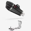Lextek Carbon Fibre XP13C 210mm Exhaust System for Suzuki GSX-S 1000/GT/KATANA 2015-2024