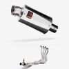 Lextek Polished Stainless Steel OP4 200mm Exhaust System for Suzuki GSX-S 1000/GT/KATANA 2015-2024