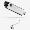 Lextek Brushed Stainless Steel RP2 300mm Exhaust System for Honda  MSX 125  2021-2024