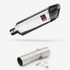 Lextek Polished Stainless Steel SP4L 300mm Exhaust with Link Pipe for BMW F 800 R (08-19)