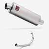 Lextek Matt Stainless Steel OP1 350mm Exhaust System for Yamaha YZF R125