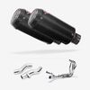 Lextek Carbon Fibre CP9C 180mm Exhaust System for Kawasaki Z1000 SX WITH LUGGAGE 2010-2019