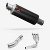 Lextek Carbon Fibre GP8C Full Exhaust System for Triumph Street Triple 765 2017-2024