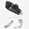 Lextek Carbon Fibre XP13C 210mm Exhaust System with Single Lambda
