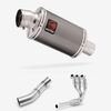 Lextek Smoked Stainless Steel OP15 200mm Exhaust System with Single Lambda