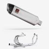 Lextek Matt Stainless Steel VP1 300mm Exhaust with Link pipe for Honda VFR800 2014-2021