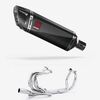 Lextek Carbon Fibre SP9C 300mm Exhaust with Link pipe for Honda VFR800 2014-2021