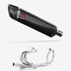 Lextek Carbon Fibre SP7C 400mm Exhaust with Link pipe for Honda VFR800 2014-2021