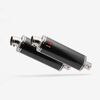Lextek 2 x Oval Stainless Steel OP8C Exhaust Silencer 51mm Slip-on