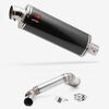 Lextek Stainless Steel OP8C Matt Exhaust 350mm with Link Pipe for KTM 125/200 Duke (11-16)