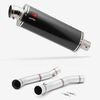 Lextek Stainless Steel OP8C Matt Exhaust 350mm with Link Pipe for KTM 690 Duke (12-15)