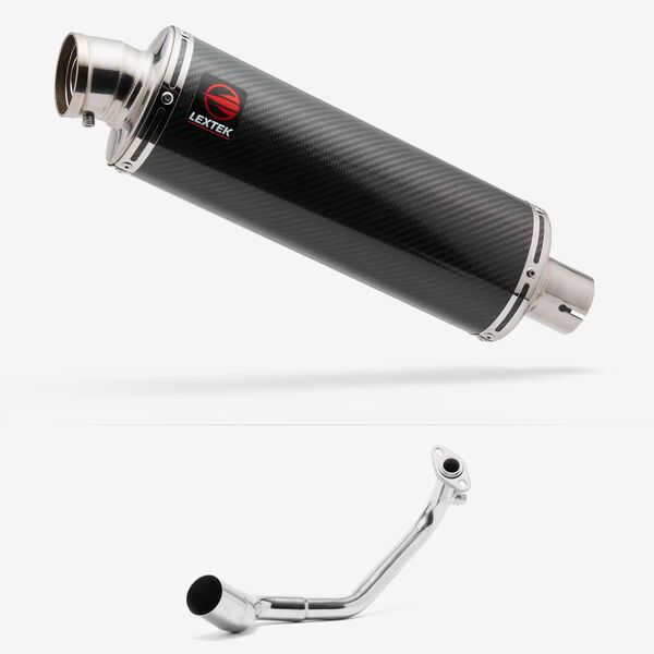 Lextek Stainless Steel OP8C Matt Exhaust System 350mm for Peugeot Speedfight 3 125 (09-16)