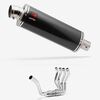 Lextek Stainless Steel OP8C Matt Exhaust System 350mm Single Sided Exhaust System