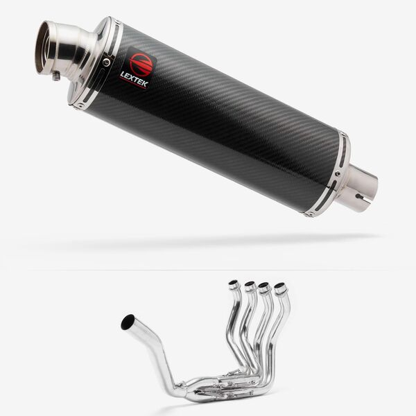 Lextek Stainless Steel OP8C Matt Exhaust System 350mm Single Sided Exhaust System