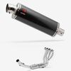 Lextek Stainless Steel OP8C Matt Exhaust System 350mm for Suzuki GSXR 1000 (17-24)