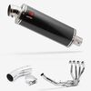 Lextek Stainless Steel OP8C Matt Exhaust System 350mm for Kawasaki Z900 RS (17-24)