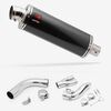 Lextek Stainless Steel OP8C Matt Exhaust 350mm with Link Pipe for Honda CB1000R (08-17)