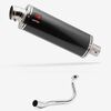 Lextek Stainless Steel OP8C Matt Exhaust System 350mm for Honda PCX 125 (18-19)
