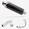 Lextek Stainless Steel OP8C Matt Exhaust System 350mm for Honda CMX500 Rebel (17-24)