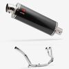 Lextek Stainless Steel OP8C Matt Exhaust System 350mm for Honda CRF1000 Africa Twin (16-19)