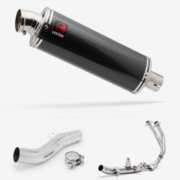 Lextek Stainless Steel OP8C Matt Exhaust System 350mm