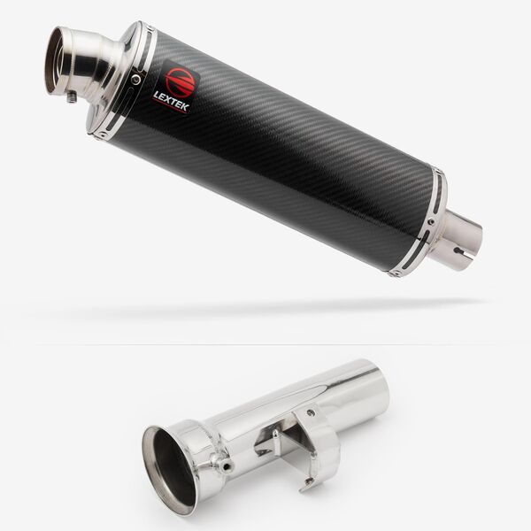 Lextek Stainless Steel OP8C Matt Exhaust 350mm with Link Pipe for KTM 1290 Super Adventure (17-20)