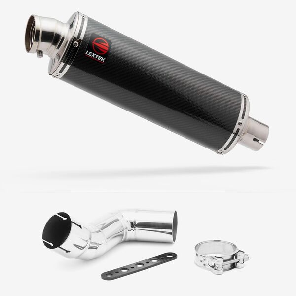 Lextek Stainless Steel OP8C Matt Exhaust 350mm with Link Pipe for Kawasaki Ninja 1000SX (20- )