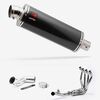 Lextek Stainless Steel OP8C Matt Exhaust System 350mm for Kawasaki Ninja 1000SX (20- )