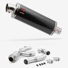 Lextek Matt Stainless Steel OP8C Exhaust 350mm with Link Pipe for Yamaha MT-10 (16-24)