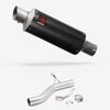 Lextek Carbon Fibre GP8C 240mm Exhaust with Link Pipe for BMW F900 R/XR 2021-2024