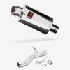 Lextek Polished Stainless Steel OP4 200mm Exhaust with Link Pipe for BMW F900 R/XR 2021-2024