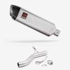 Lextek Matt Stainless Steel VP1 300mm Exhaust with Link Pipe for BMW F900 R/XR 2021-2024
