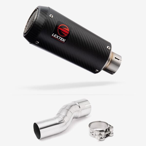 Lextek Carbon Fibre CP9C 180mm Exhaust System for Kawasaki H2 SX 2022-2024