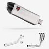 Lextek Brushed Stainless Steel RP2 300mm Exhaust System for Triumph Tiger 1050 Sport 2013-2021