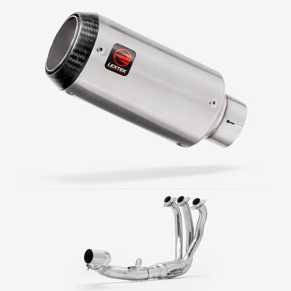 Lextek Matt Stainless Steel CP1 150mm Exhaust System for Yamaha Tracer 9 GT 2021-2024