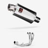 Lextek Polished Stainless Steel OP4 200mm Exhaust System for Yamaha Tracer 9 GT 2021-2024