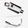 Lextek Polished Stainless Steel OP4 200mm Exhaust System for Lexmoto Aura 2021-2024