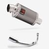 Lextek Smoked Stainless Steel OP15 200mm Exhaust System for Lexmoto Aura 2021-2024
